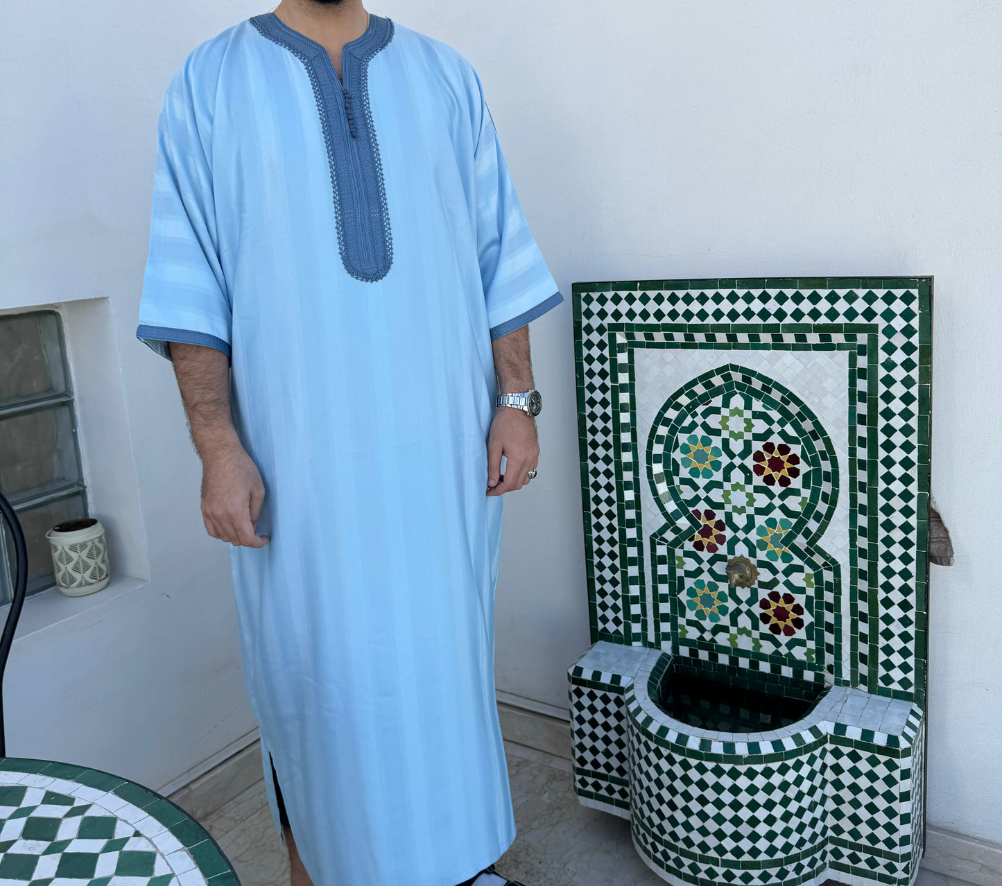 Blaue Gandoura